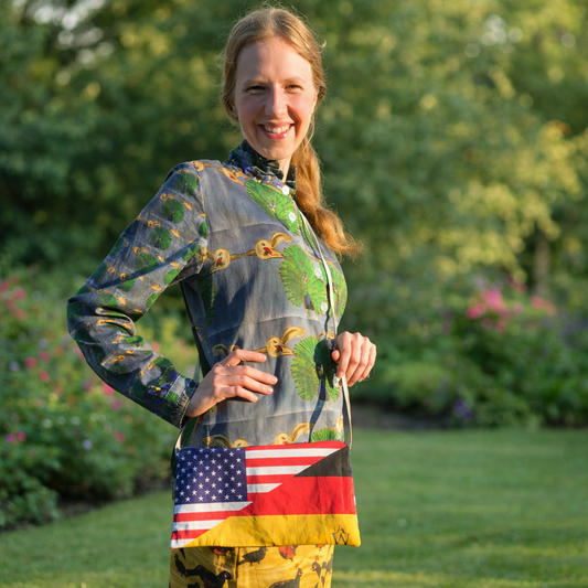 German-American Flag Purse - Organic Cotton