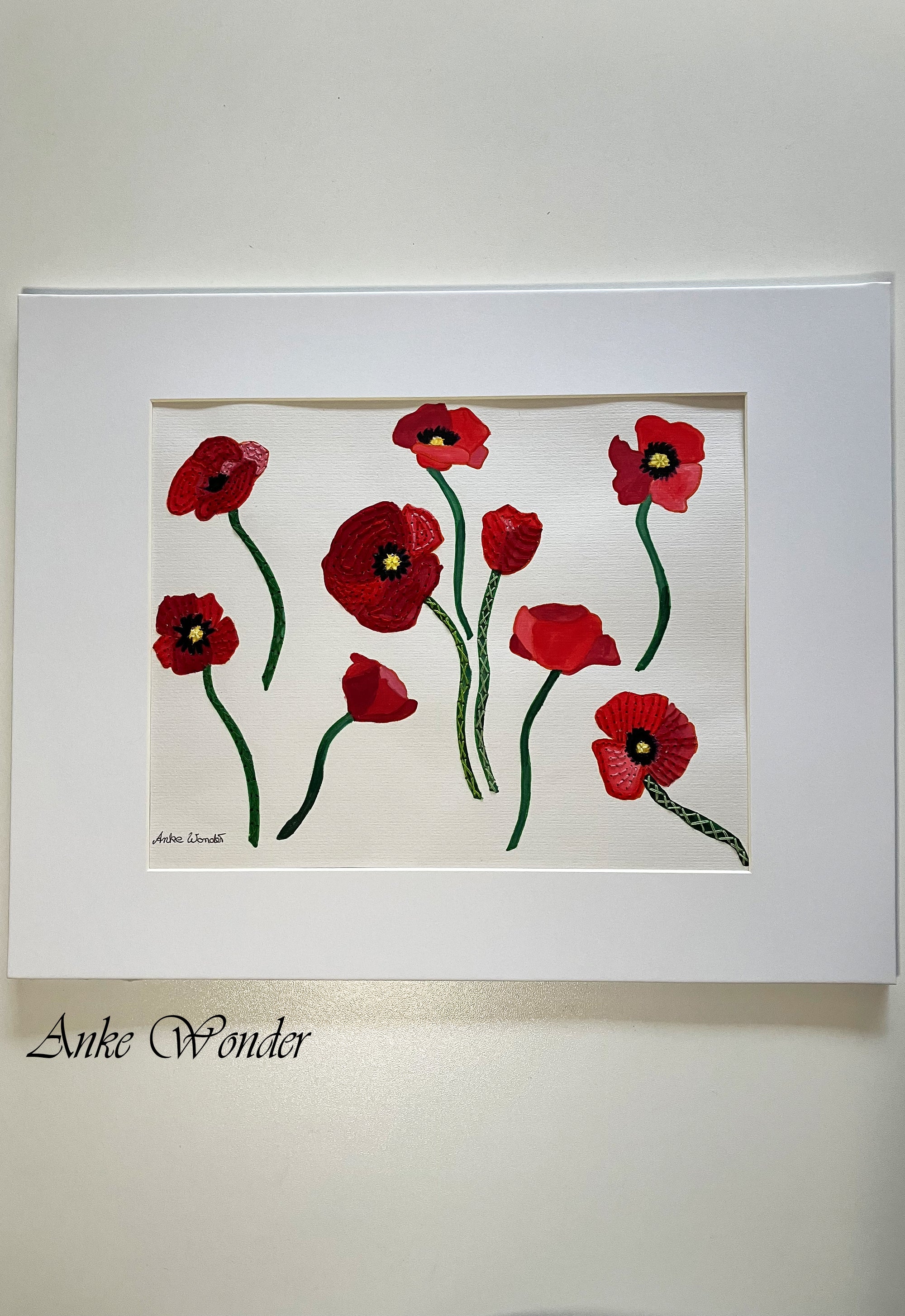 Acrylic Painting Paper - Poppy Red