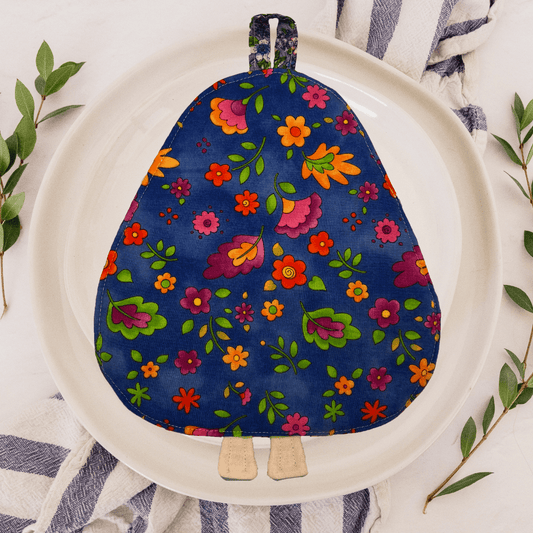 Rabbit Potholder: Bunny Print Handmade Kitchen Accessories - Anke Wonder LLC