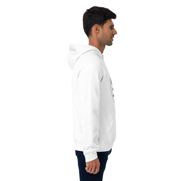 Men's Eco Raglan Hoodie with Colorful Ocean Design - Anke Wonder LLC