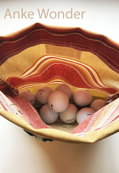 Drawstring Bag for Golf Balls - Anke Wonder