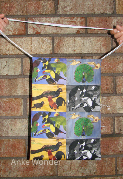 The awareness spreading tote bag: 4-in-1 Birds - Anke Wonder