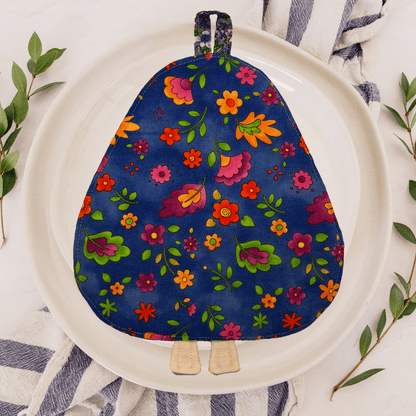 Rabbit Potholder: Bunny Print Handmade Kitchen Accessories - Anke Wonder LLC