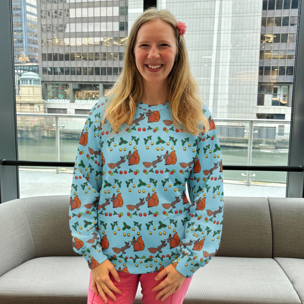 Squirrel Fall & Winter Women's Sweatshirt - Recycled Polyester
