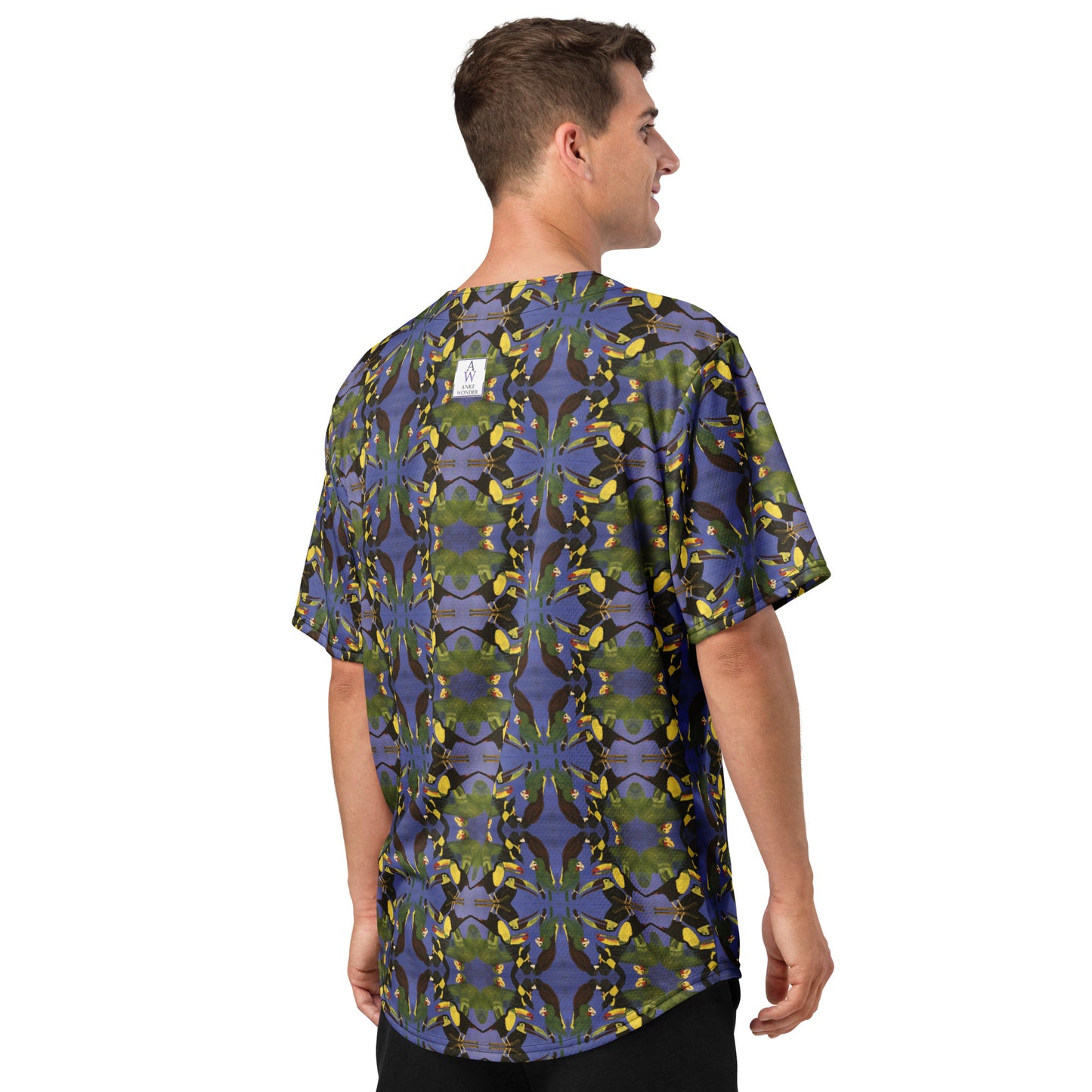 Bird Lovers Men's Recycled Baseball Jersey - Anke Wonder LLC