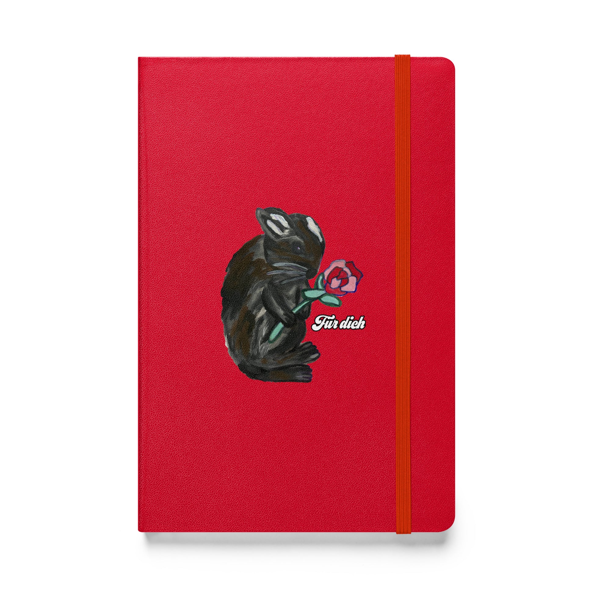 Bunny holding Rose Notebook: Für dich - Anke Wonder LLC