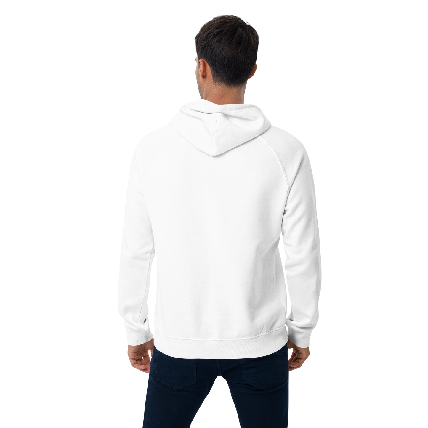 Men's Eco Raglan Hoodie with Colorful Ocean Design - Anke Wonder LLC