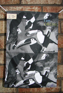 The awareness spreading tote bag: Black & white birds - Anke Wonder