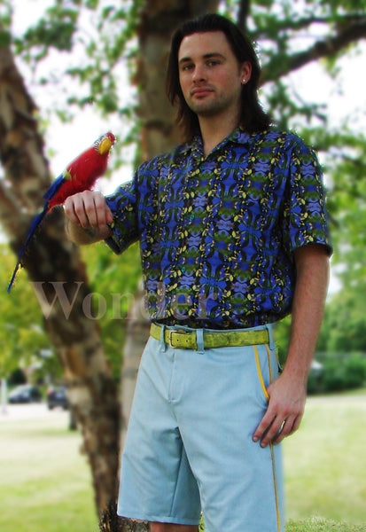 Men´s short-sleeve Bird Lovers Shirt - Anke Wonder