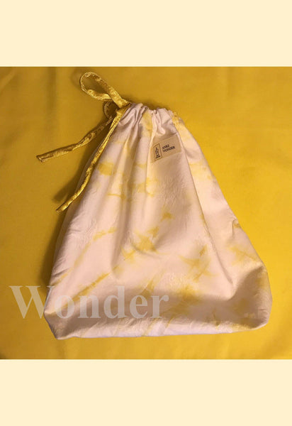 Naturally dyed drawstring bag - Anke Wonder
