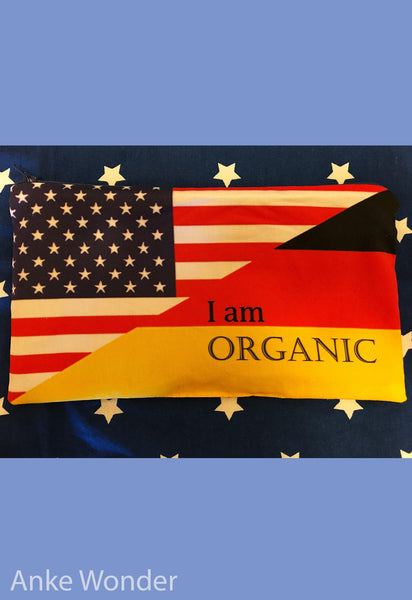 Zippered German American Flag Pouch - Anke Wonder