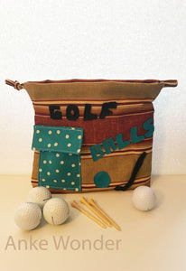 Drawstring Bag for Golf Balls - Anke Wonder