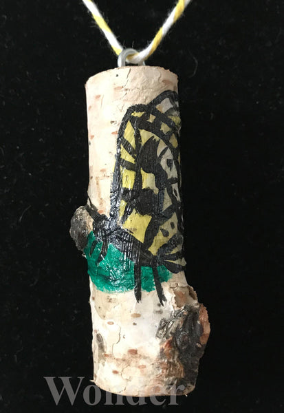 Swallowtail Butterfly Wooden Necklace - Anke Wonder