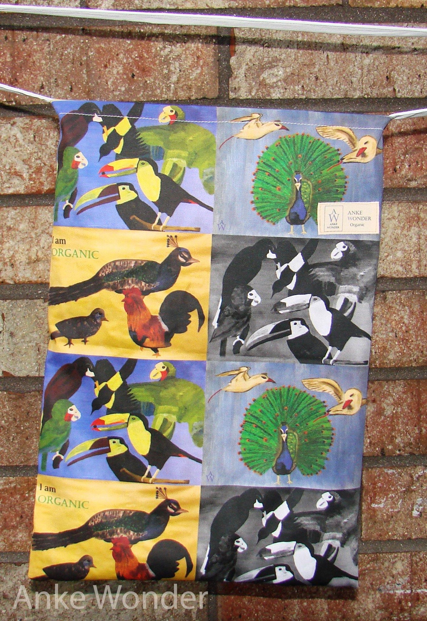 The awareness spreading tote bag: 4-in-1 Birds - Anke Wonder
