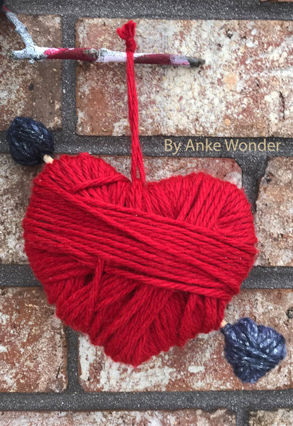 Red Valentines Heart Decoration | Free US shipping - Anke Wonder